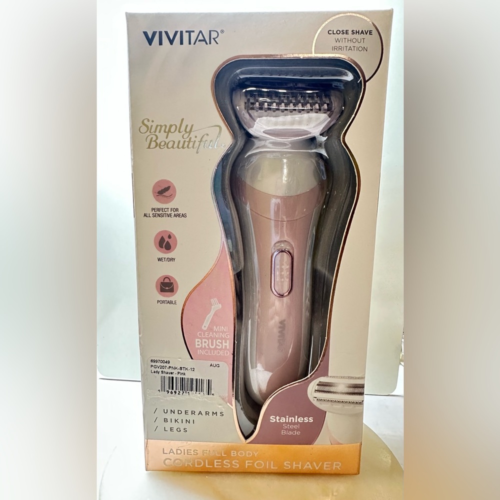 New Vivitar Simply Beautiful Ladies Full Body Cordless Foil Shaver